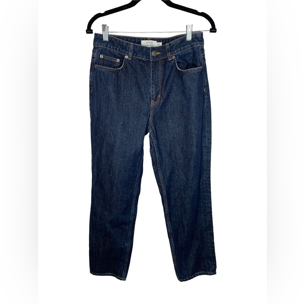 & Other Stories Dark Blue Straight Leg Jeans Size 28